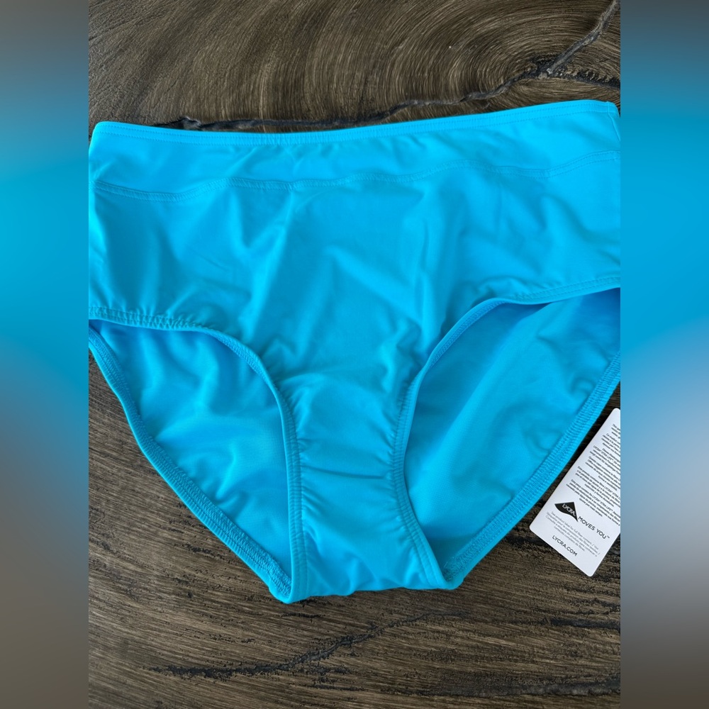 Lands' End Bright Blue Women's Bikini Bottom